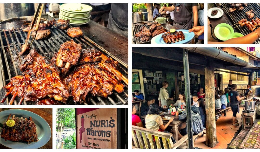 Indonesië – Ubud: Naugthy Nuri’s Warung – the best Ribs in Town