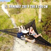 Driehoek Luxe Hangmat Groot XL 3 Persoons Camping Hangmat